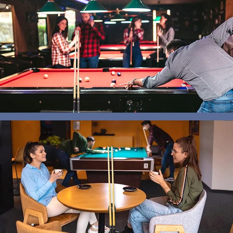 Pool Cue Holder,2 Cue Portable Pool Stick Holder for Table,Portable