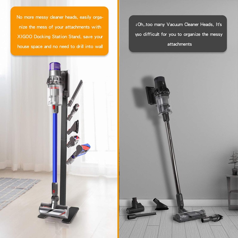 XIGOO Storage-Stand-Docking-Station-Holder Compatible with Dyson V15 Detect V11 V10 V8