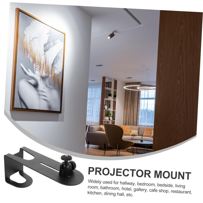 SHOWERORO Adjustable Projector Wall Stand Rack Rotatable Projector Mount for