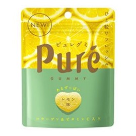 Kanro Pure Gummy Lemon, 2.0 oz (56 g) x 12 (6 x 2), Bags x 2