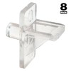 Prime-Line U 10136 1/4 In., Clear Plastic, Shelf Support Peg