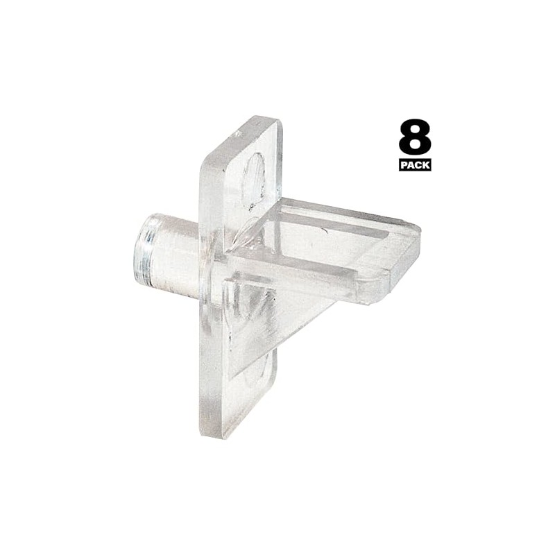 Prime-Line U 10136 1/4 In., Clear Plastic, Shelf Support Peg