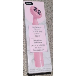 B.Pure Stainless Steel Vibrating Facial Roller. Provides Soothing Facial Massage