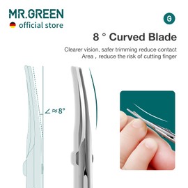 MR.GREEN Baby Nail Clippers Portable Newborn Baby Nail Scissors Classic Stainless Steel Nail Trimmer Baby Nail Care Tools (Nail Scissors)