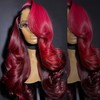 GIANNAY Burgundy Lace Front Wigs Red Body Wave Lace Wig