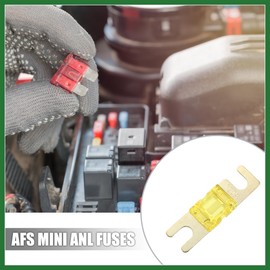 Motoforti 6pcs 120A AFS Mini ANL Fuse for Car Truck Motorcycle Boat Audio CDs Long-lasting