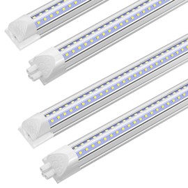 SHOPLED 4FT LED Shop Light, 36W 4680LM 5000K Daylight White, Linkable T8 LED Tube Lights 4FT, V-Shape, 4 Foot LED Shop Lights for Garage, 4 Pack