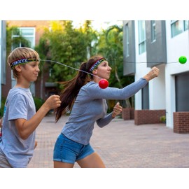 TEKXYZ Boxing Reflex Ball, 3 Difficulty Levels Boxing Ball with Headband, Softer Than Tennis Ball, Perfect for Reaction, Agility, Punching Speed, Fight Skill and Hand Eye Coordination Training