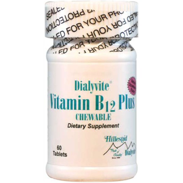 Dialyvite - Vitamin B12 Plus - Chewable - 60 Tablets
