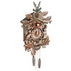 ReqianXH Retro Cuckoo Wall Clock Cuckoo Chime Adjustable Volume Wall