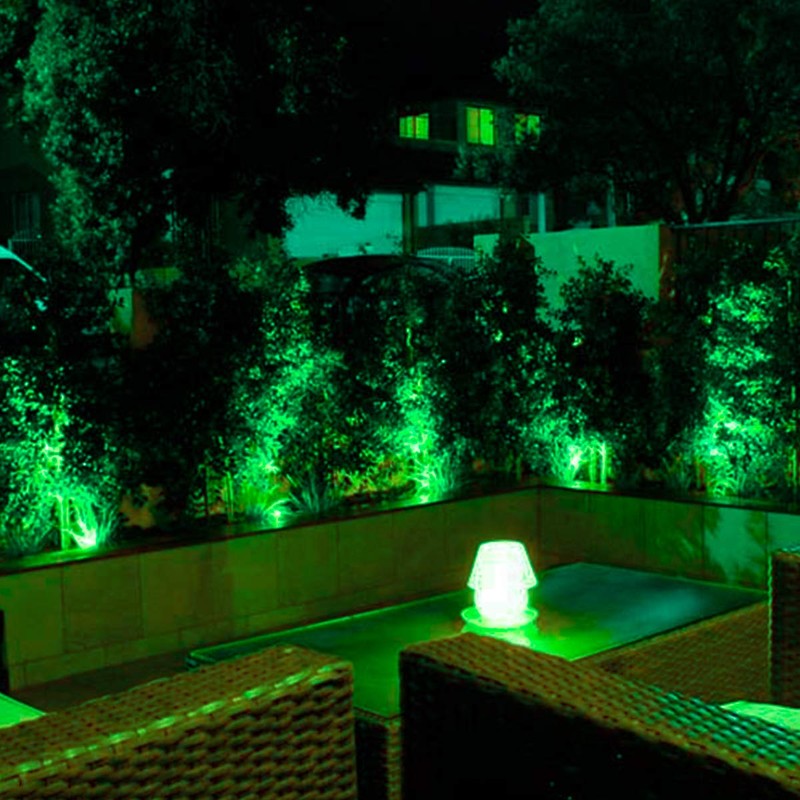 T-SUNUS Solar Lights Outdoor Green 20 LEDs Solar Spot Lights