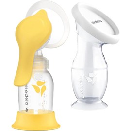 Medela  Kit de Lactancia  Incluye Extractor Manual Harmony y Recolector de Silicona para Leche Materna  Libre de BPA