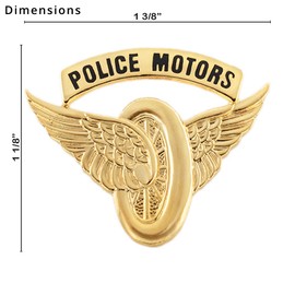 Smith & Warren Motorcycle Wings (SB8604, Gold)