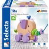 Selecta 52101 Tita Pull Along Elephant Wooden Push and Pull