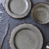 LEHAHA Farmhouse Melamine Dishes Dinnerware Set, 12 Piece Rustic Plates
