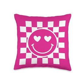 Happy Face Throw Pillow