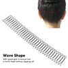 Wavy Metal Headband, Broken Hairpins, Black Wave Metal Headband, Invisible