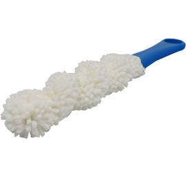 Set of 6 Flexible Scrubber Brushes - Measures 12" Tall - Hundreds of Sponge Like Fingers to Clean Dust and Grime! (6)