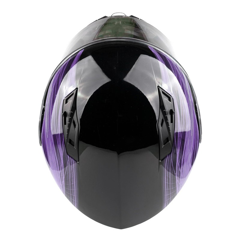 Typhoon TH158 Adult Modular Motorcycle Helmet DOT Dual Visor Full