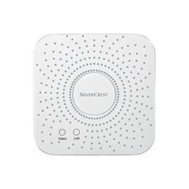 Silvercrest Smart Home Gateway -Can be Integrated with Other Zigbee 3.0 Compatible Systems - Connect Your Smart Home Lights, Motion detectors, Plugs, Cameras and Much More