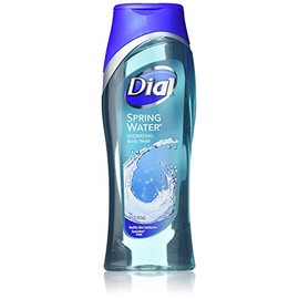 Dial Body Wash Agua de primavera 16 onzas hidratante (473 ml) (paquete de 2)