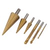 6PCS Set Step Drill Bit Set Steel 4‑12 4‑20 4‑32mm