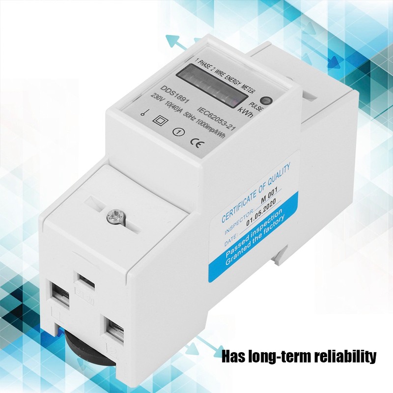 Single Phase Meter DDS1891 High Accuracy 2P Counter Rail Energy