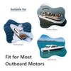 5" Outboard Motor Support Compatible with Yamaha/Mercury/Suzuki (30-400HP)- Single Ram