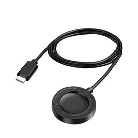 For SUUNTO RUN Smart Watch Charging Cable Charger KONXISA 3.3 ft (1 m) Length Type-C Magnetic Charger Heavy Duty Lightweight Small Portable Smart Watch Cable (1 Piece/Black)