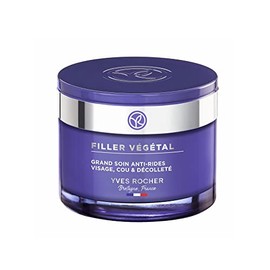 Yves Rocher Filler Vegetal Intense Envejecimiento y Cuidado de la Piel Madura - Cara, Cuello Tarro Escote, 75 ml                                      