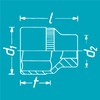 HAZET Hex Socket 900-12 | 12.5mm Square Drive, Flat Width