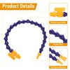 Flexible Coolant Hose, 6pcs Round Nozzle 1/4inch PT Plastic Flexible
