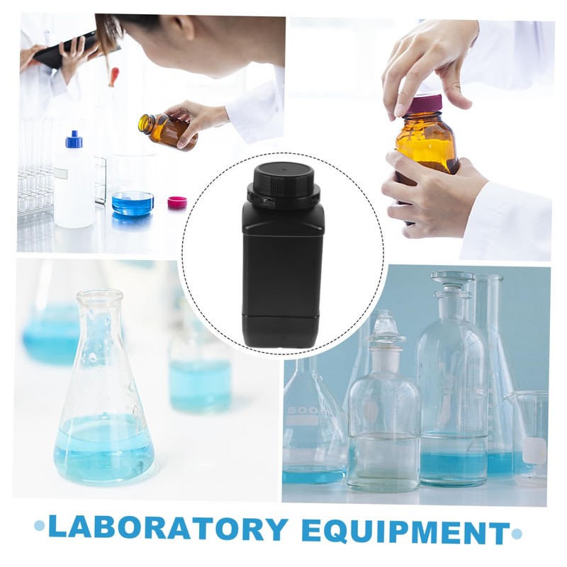 Ciieeo 2pcs Wide Mouth Reagent Bottles Thicken Plastic Vials for