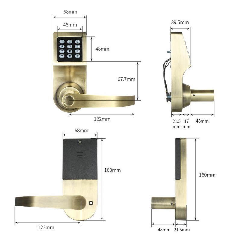 Colosus NDL302 Electronic Digital Keyless Door Lock, Keypad – Smartcode