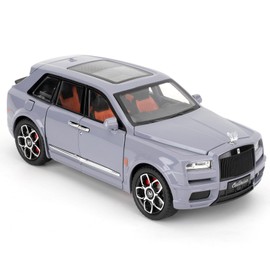 imtfzct 1/24 Rolls Royce Cullinan Alloy Model Car, Collectable Toy Model Car, Gift for Children, Toy Car with Sound and Light Function and Pull-Back Function (Grey