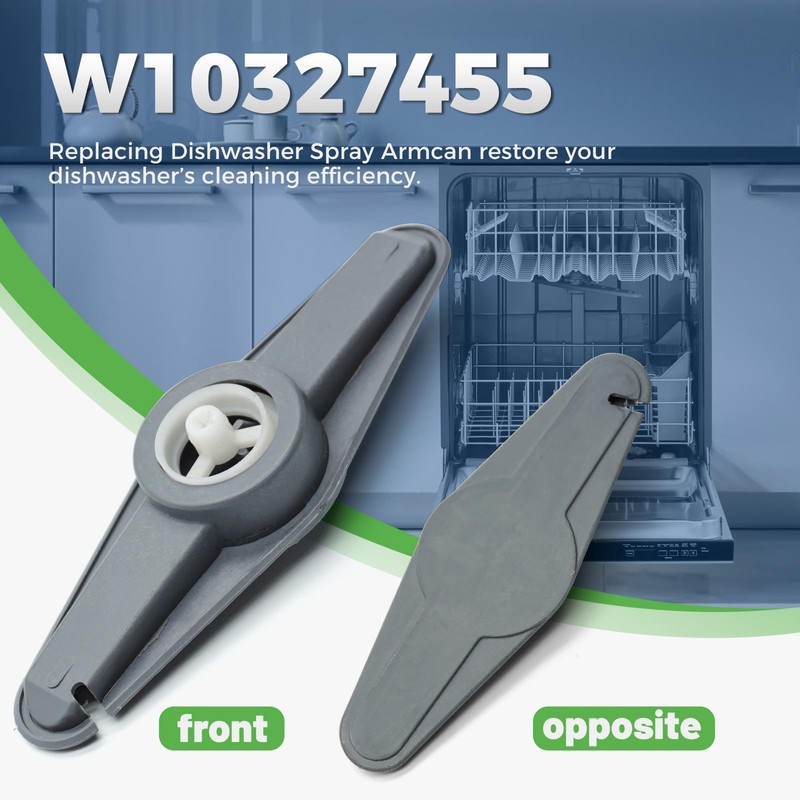 Dishwasher Spray Arm for Whirlpool, W10327455, WPW10327455 Dishwasher Upper Spray