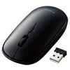 Elecom Wireless Mouse, 2.4 GHz, Slint M-TM10DBBK/EC, Thin, Silent, 4