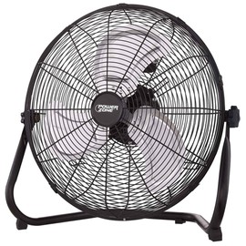 HOMEBASIX LF-18 High Velocity Floor Fan, 18-Inch, Black