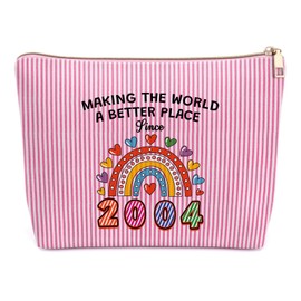 Sweet 16 Gifts for Her Makeup Bag 21st Birthday Gifts for Women Happy 21 Year Old Gift for Girlfriend Sister Daughter 21st Birthday Gift Ideas for Best Friend Female Bestie Coworker Cosmetic Bag