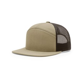 Richardson - Seven-Panel Trucker Cap - 168 | One Size | Pale Khaki/Brown