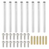 PATIKIL 60mm (2.4") Round Coupling Nuts Kit, M4 Threaded Connector