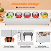 Commercial Spice Rack Shelf, Stainless Steel Gastronorm Container Rack With