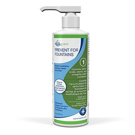 Aquascape PREVENT Water Treatment for Fountains, Waterfalls, Rock and Gravel, Prevent White-scale Buildup, Stains, Foam and Other Unsightly Water Conditions. 8 oounce / 236 ml | 96073