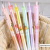 YHSMFCL 12Pcs Cute Fruit Retractable Gel Pens 0.5mm Black Ink