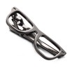 Yoursfs Gunmetal Mustache Tie Clip For Men Black Vintage Funny