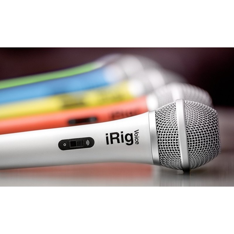 IK Multimedia iRig Voice - White Mobile Handheld Microphone