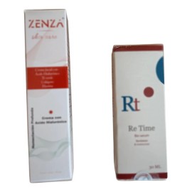 Sérum Antiedad Re-time Vitamina E + Crema Ácido Hialurónico. Madura Noche