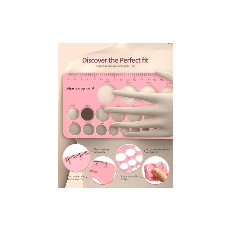 Flange Inserts 13/15/17/19/21 mm and Nipple Ruler