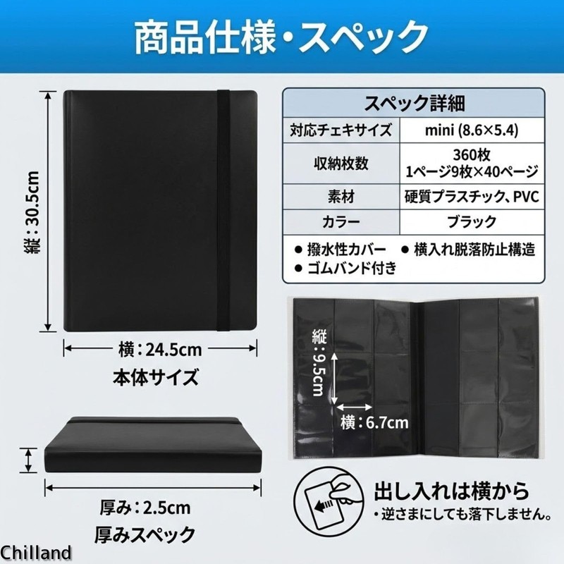 Chilland 360 Albums Large Capacity Photo Albums Side In Photo
