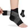 Beugo Ankle Support Brace, Adjustable Ankle Brace Wrap Strap, L